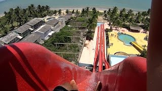 Fall Water Slide at Veneza Water Park [upl. by Wahkuna987]