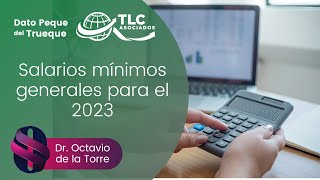 Salarios mínimos generales para el 2023 [upl. by Nwahsear]