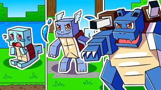 I Survived 100 DAYS as a WATER POKEMON SQUIRTLE in HARDCORE Minecraft [upl. by Andreas]