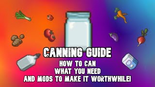 Project zomboid basics Canning Guide [upl. by Mazman]