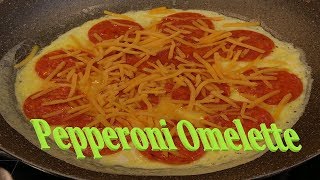 OMELETTE WITH CHEESE AND PEPPERONI RECIPE  BREAKFAST IN A JIFFY  BACK TO SCHOOL RECIPES [upl. by Akcire255]