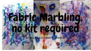 Fabric Marbling the easy way use ingredients you already have no special kit requiredtextileart [upl. by Tavi]