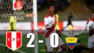 Resumen Perú vs Ecuador 29032019  Sudamericano Sub 17 [upl. by Hedges]