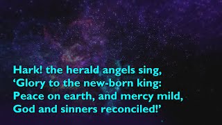 Hark the Herald Angels Sing Tune Mendelssohn  3vv with lyrics for congregations [upl. by Dekeles994]