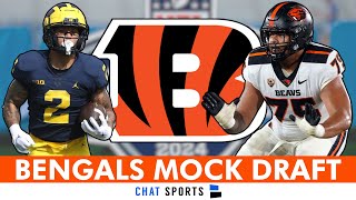 2024 Bengals Mock Draft 7Round Cincinnati Bengals Draft Picks For 2024 NFL Draft [upl. by Figone217]