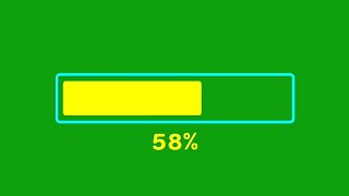 Loading bar  Downloading progress Animation Green Screen Background HD [upl. by Anikehs]