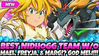 BEST NEW FAST amp EASY NIDHOGG TEAM WO MAEL FREYA amp MAGARET GOD MELIODAS GUIDE 7DS Grand Cross [upl. by Kos]