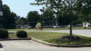 MedStar Medevac Helicopter taking off from St Marys Hospital Leonardtown Maryland USA [upl. by Alleira]