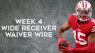 Wide Receivers To Add Waiver Wire Week 4 Fantasy Football 2024 [upl. by Xuaeb862]