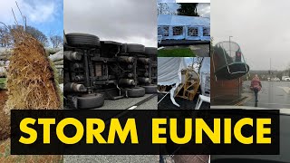 Storm Eunice Video Compilation [upl. by Aowda]