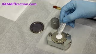 XRD Sample Preparation  Back Loaded Sample Holder  Xray Diffraction [upl. by Atsyrt]