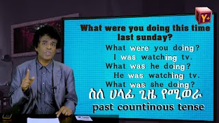 Yimaru plus 17  ስለ ሀላፊ ጊዜ የሚወራ past continous tense [upl. by Noseyt114]