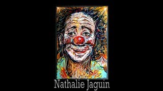 quotclownquot experimental pastel portrait without sketch by Nathalie JAGUIN [upl. by Trula]