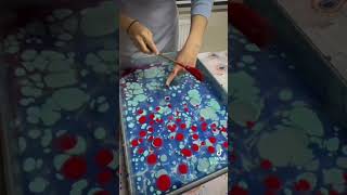 Marbling Art Series Part 1 marblingart ebrusanatı art [upl. by Alick]