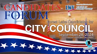 Forest Lake City Council Candidate Forum 2024 [upl. by Compte]