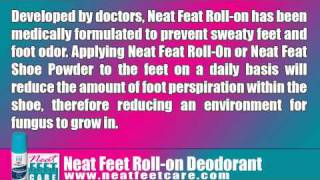 Excessive Foot Perspiration  Neat Feet Rollon Deodorant [upl. by Matthieu454]