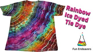 Tie Dye Patterns Ice Dyed Rainbow Geode Style Muck Dyed [upl. by Aeila]