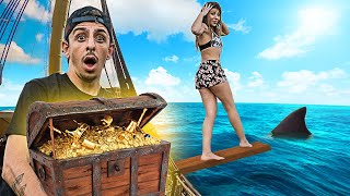 LAST To Walk The Plank Wins Mystery Treasure Chest  Challenge [upl. by Adnawak]