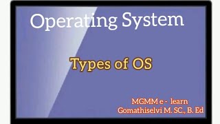 Types of Operating System tamil [upl. by Coady]