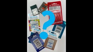 Choosing the correct Sewing Machine Needles [upl. by Ailen]