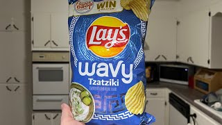 Lay’s wavy tzatziki chip review [upl. by Akemahs706]