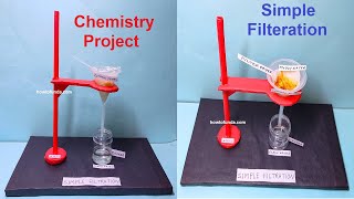 chemistry project  simple filtration working model 3d science project  diy  howtofunda [upl. by Aldas600]