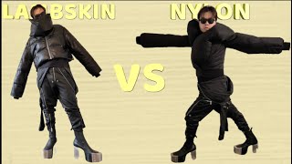 Nylon Vs Lambskin Which is Warmer Rick Owens lambskin Leather Funnel Neck Down Jacket  MAKASY [upl. by Enovi]