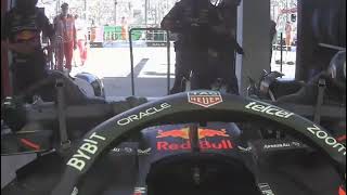 Max Verstappen retires after his rear brakes catches on fire at the Australian Grand Prix [upl. by Gorlicki]