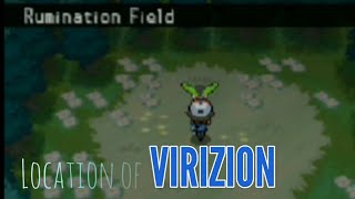 Pokémon Black and White  Virizion in Rumination Field [upl. by Arabrab]