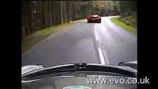 ferrari Enzo vs Pagani Zonda forrest chase [upl. by Muffin]