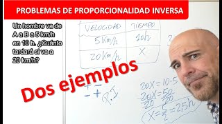 PROBLEMAS DE PROPORCIONALIDAD INVERSA [upl. by Yauq307]