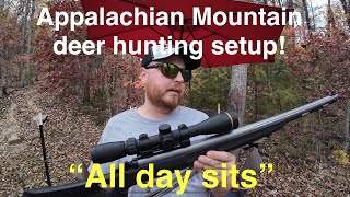 Appalachian Mountain hunting setup Hunting “MITCH” the Rompola buck twin [upl. by Hrutkay]