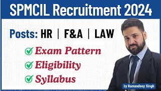 SPMCIL Level I Recruitment 2024 Notification  Important Details Eligibility and Exam Pattern [upl. by Photina696]