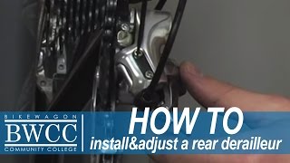 Installing  Adjusting your Rear Derailleur [upl. by Ursa617]