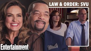 Mariska Hargitay and IceT Review Law amp Order SVU Scenes  Entertainment Weekly [upl. by Eneleahs]