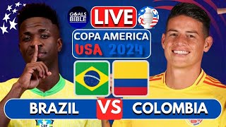 🔴BRAZIL vs COLOMBIA LIVE  COPA AMERICA 2024  Full Match LIVE Today [upl. by Alatea513]