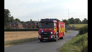 Suffolk Fire amp Rescue Service Newmarket WrC64reg Volvo FL Responding August 2024 [upl. by Ioab]