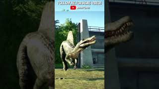 🦖Epic Fight SPINOSAURUS vs CARCHARODONTOSAURUS jurassicworld jwe2 dino dinosaur dinosaurios [upl. by Editha]