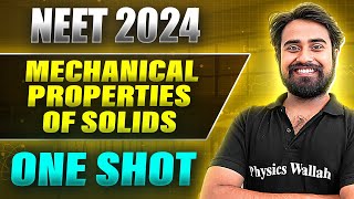 MECHANICAL PROPERTIES OF SOLIDS in 1Shot FULL CHAPTER COVERAGE ConceptsPYQs  Prachand NEET 2024 [upl. by Inesita580]