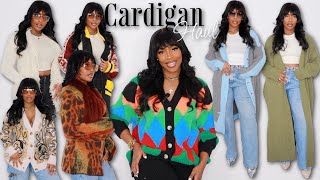 My New In Cardigans For FallWinter 2023  Try on Haul [upl. by Atinna]