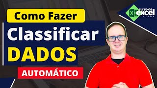 Como CLASSIFICAR Automaticamente Dados em uma Tabela no EXCEL [upl. by Willyt]