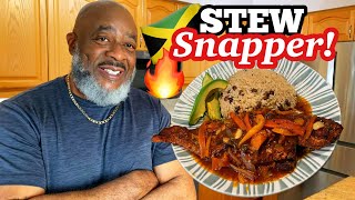 How to make Brown Stew Snapper FISH  Deddys Kitchen [upl. by Tegdirb]