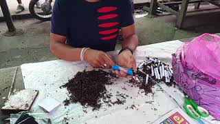 How to make Mapacho tobacco in Iquitos Peru [upl. by Atims]