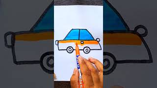 Car 🚗 🚓 🚕 🚗 Drawing  How to draw Car Drawing for Kids art shorts [upl. by Ebby]