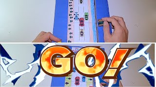 Car cradboard game  car racing games  How to make cardboard games  DIY  home  Easy for kids [upl. by Pacificas]