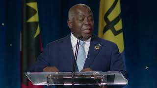 Chair of CARICOM on CARICOM 50th anniversary [upl. by Nailij]