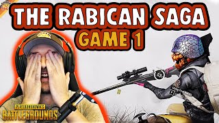 The Epic Random Rabican Saga Game 1 ft Half Lax and DrasseL  chocoTaco PUBG Squads Gameplay [upl. by Amelus]