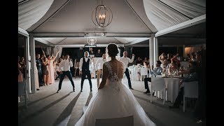 EPIC GROOMSMEN DANCE SUPRISE for the bride  Amazing Wedding all time [upl. by Yhtak]