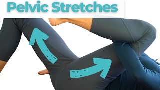 4 Pelvic Floor Stretches that Relax TIGHT Pelvic Floor Muscles  PHYSIO Beginners Routine [upl. by Pik]