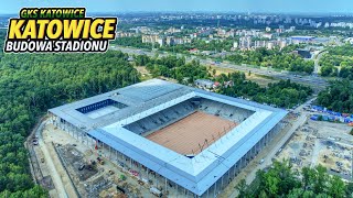 Budowa Stadionu GKS Katowice  Lipiec 2024 [upl. by Eanom]